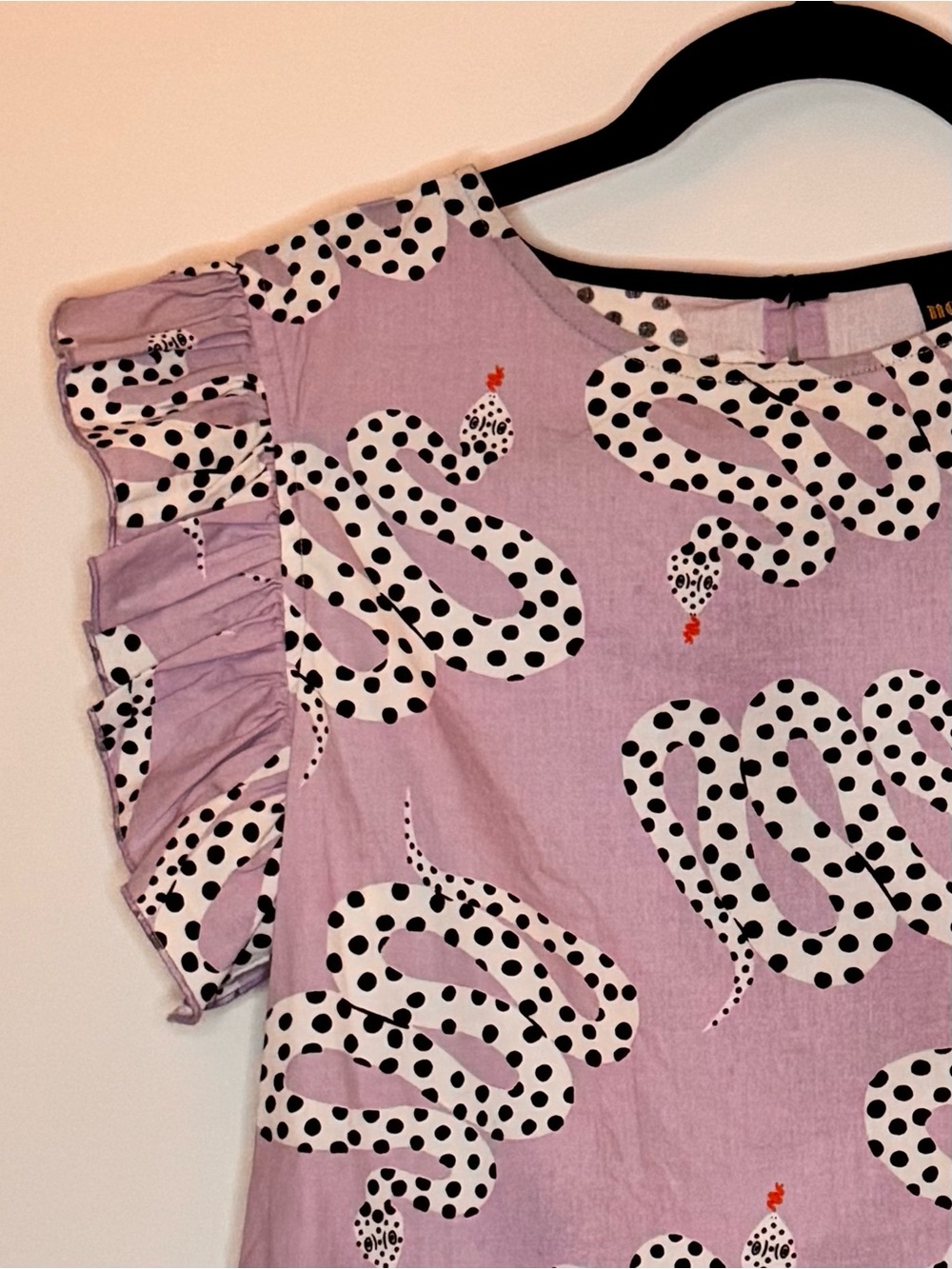 Nooworks Ruffle Top in Micotti Snake